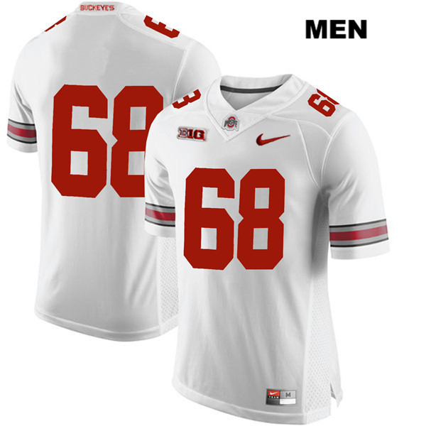 Ohio State Buckeyes Men's Zaid Hamdan #68 White Authentic Nike No Name College NCAA Stitched Football Jersey QR19W76LA